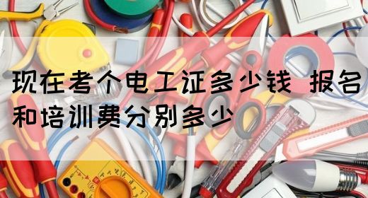 现在考个电工证多少钱 报名和培训费分别多少(图1)