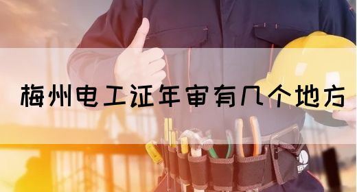 梅州电工证年审有几个地方(图1)