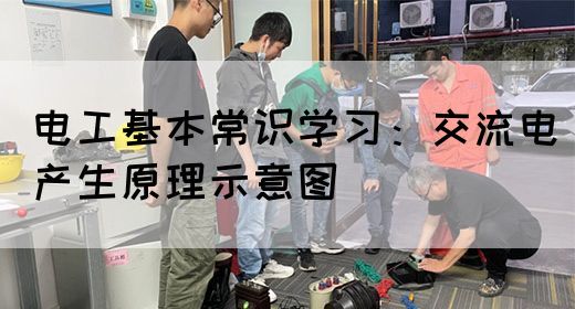 电工基本常识学习：交流电产生原理示意图