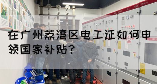 在广州荔湾区电工证如何申领国家补贴？